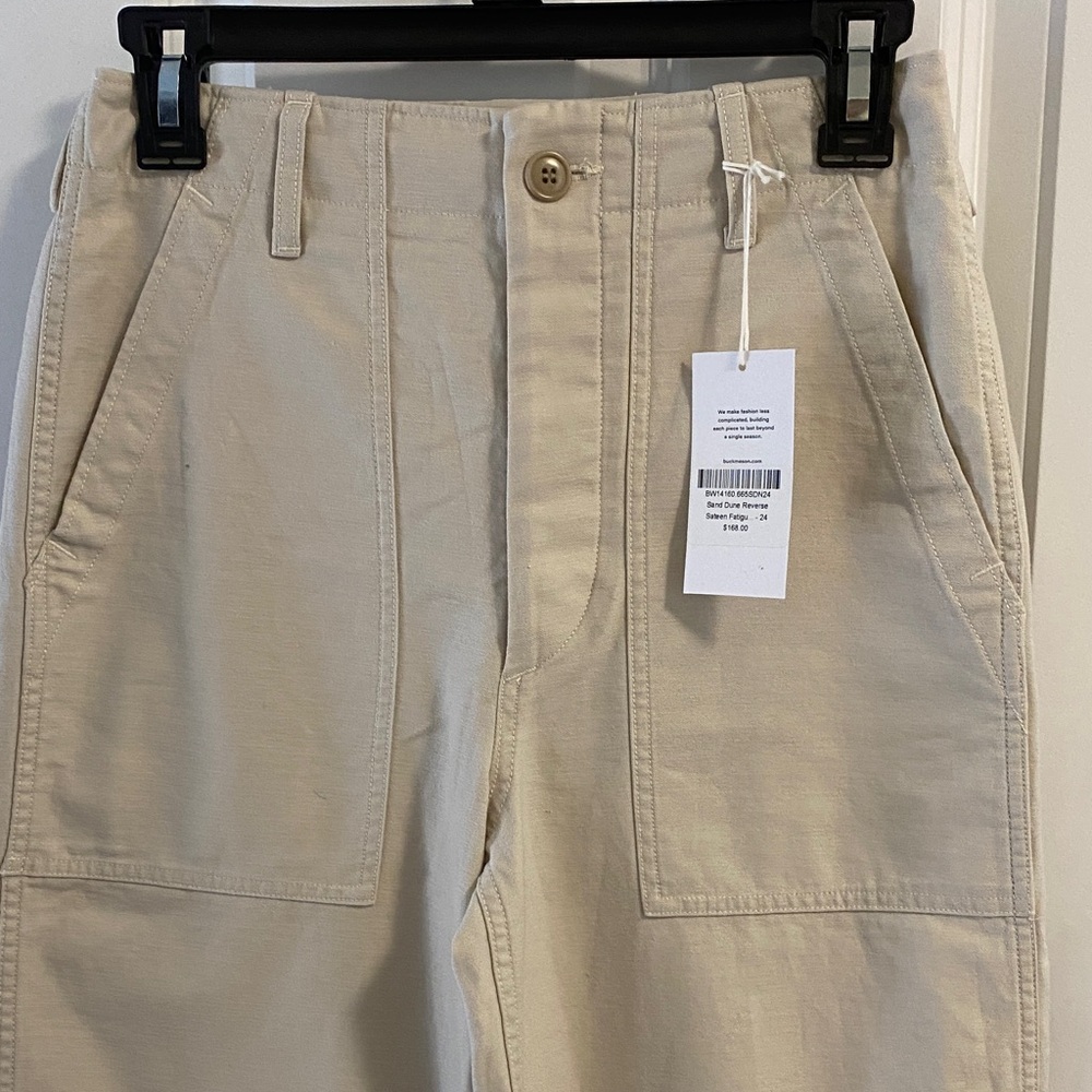 Buck Mason Reverse Fatigue Wide Leg Pants —like new!